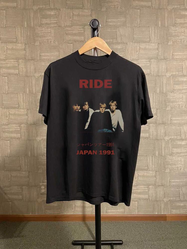 Ride Band Black Cotton T- Shirt FULL size S-5XL Unisex AD724 Unisex T-Shirt L