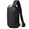 BANGE Men's Crossbody Chest Bag with USB Port - Casual and Business Shoulder Messenger Bag