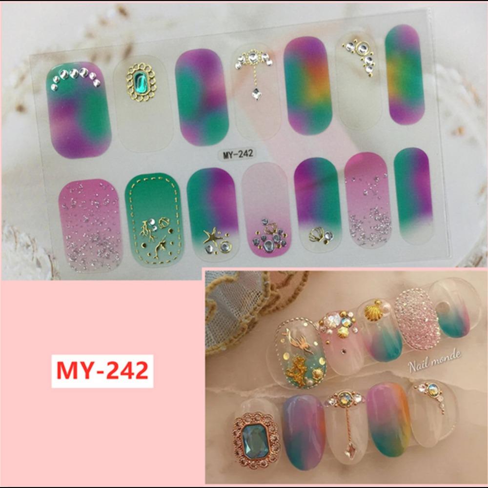 Three-dimensional Waterproof No-bake Gel Nail Polish Film Full Sticker European and American Sexy Nail Film Paper Nail Film Paper
