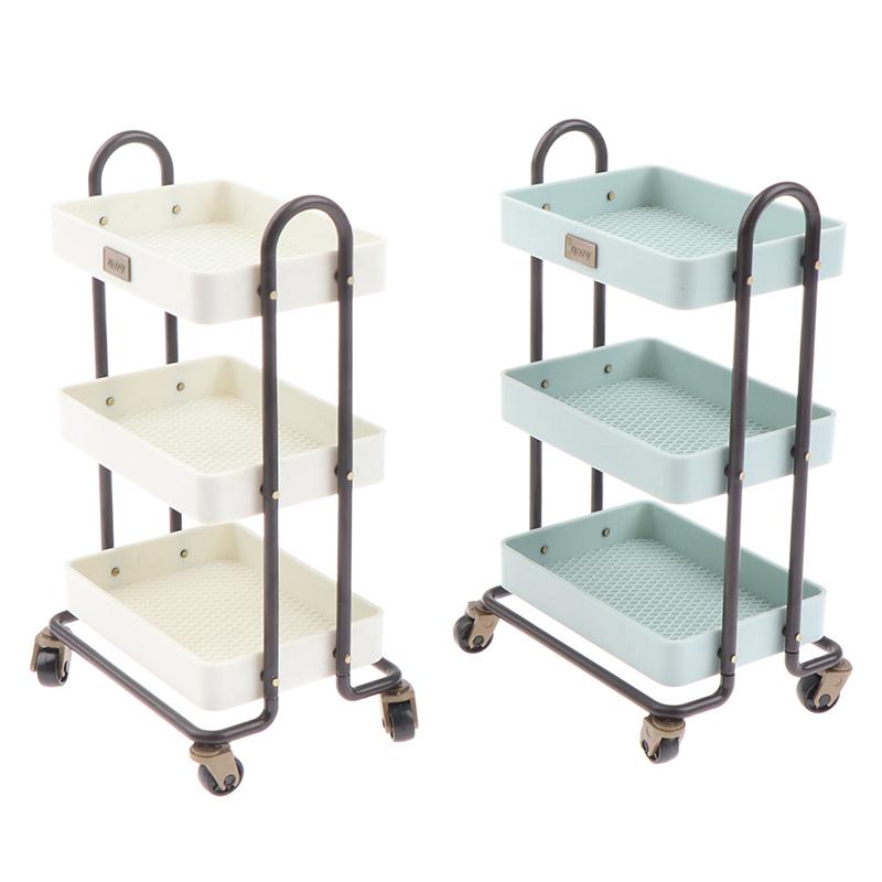 Doll House Home Furnishings Mini Kitchen Rack Movable Electrical Rack