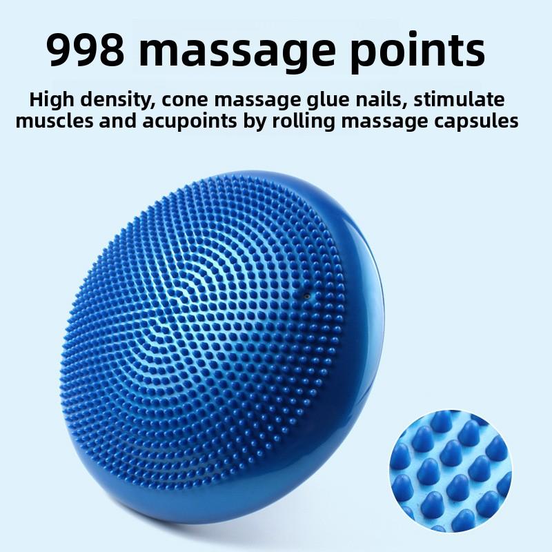 Yoga Balance Mat PVA Material Core Training Foot Stepping Air Cushion Semi-circular Balance Ball Thickened Exercise Equipment