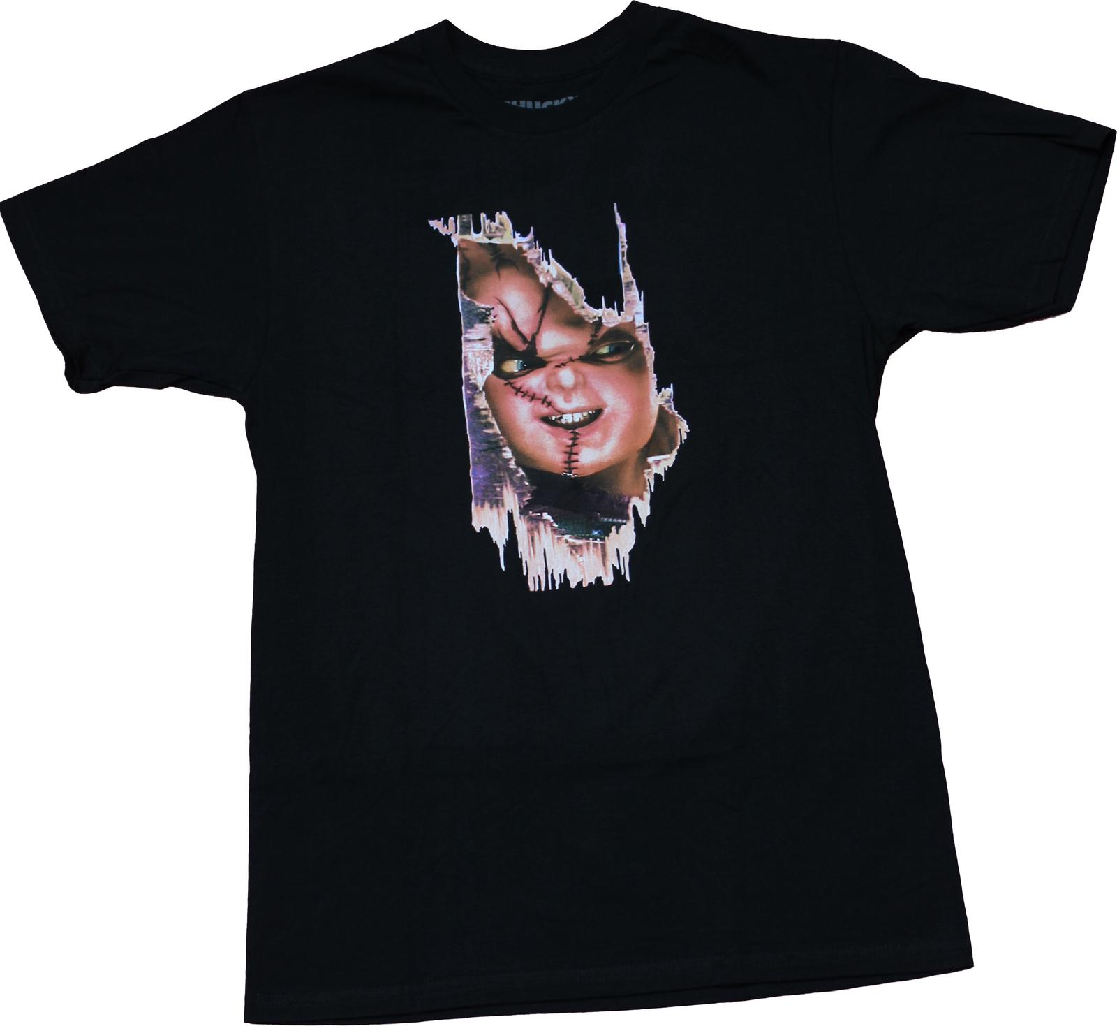 Chucky New Adult T-Shirt - Ripping Through Smiling Image S