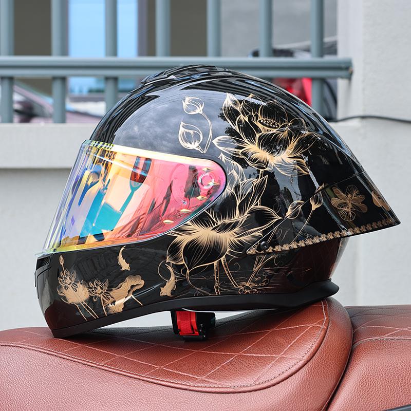 ORZ-S802 motorcycle helmet,ABS men's and women's full face helmet,R50S personalized, cool, all season, big tail wing helmet DOT