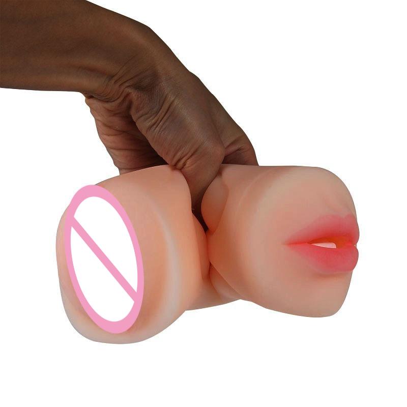 2 In 1 Male Masturbator Cup Oral Deep Throat Vacuum Blowjob Machine Artificial Vagina Pocket Pussy Masturbation Sex Toys for Men