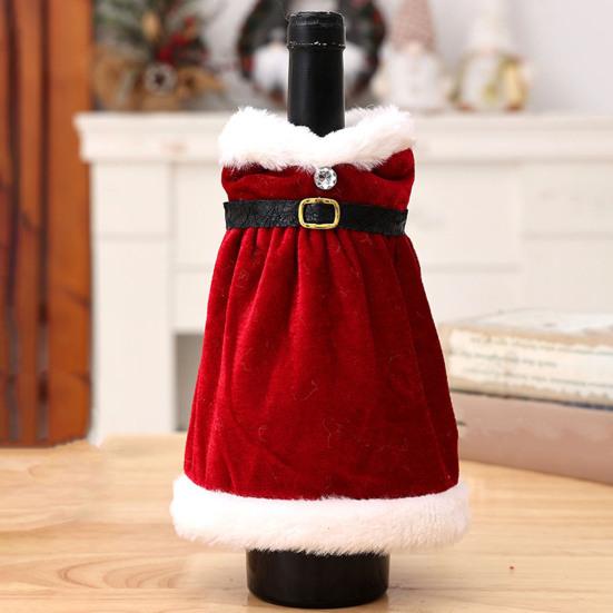 Christmas Wine Bottle Cover Wine Bottle Sweater Red Wine Bottle Dress Table Centerpiece for Festive Christmas Decoration