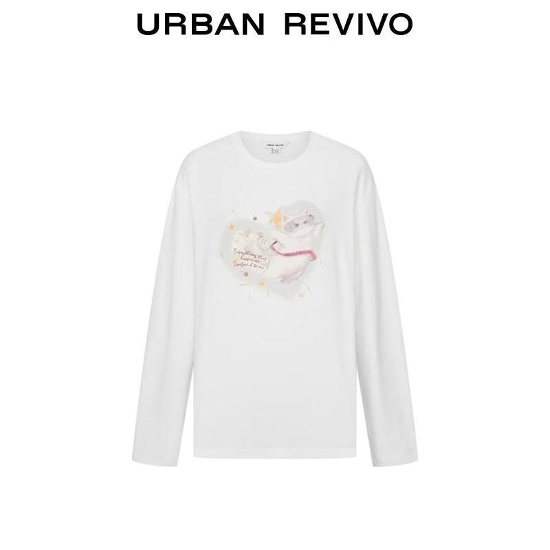 UR2026 Women's Pastel Pet Print Cotton T-Shirt