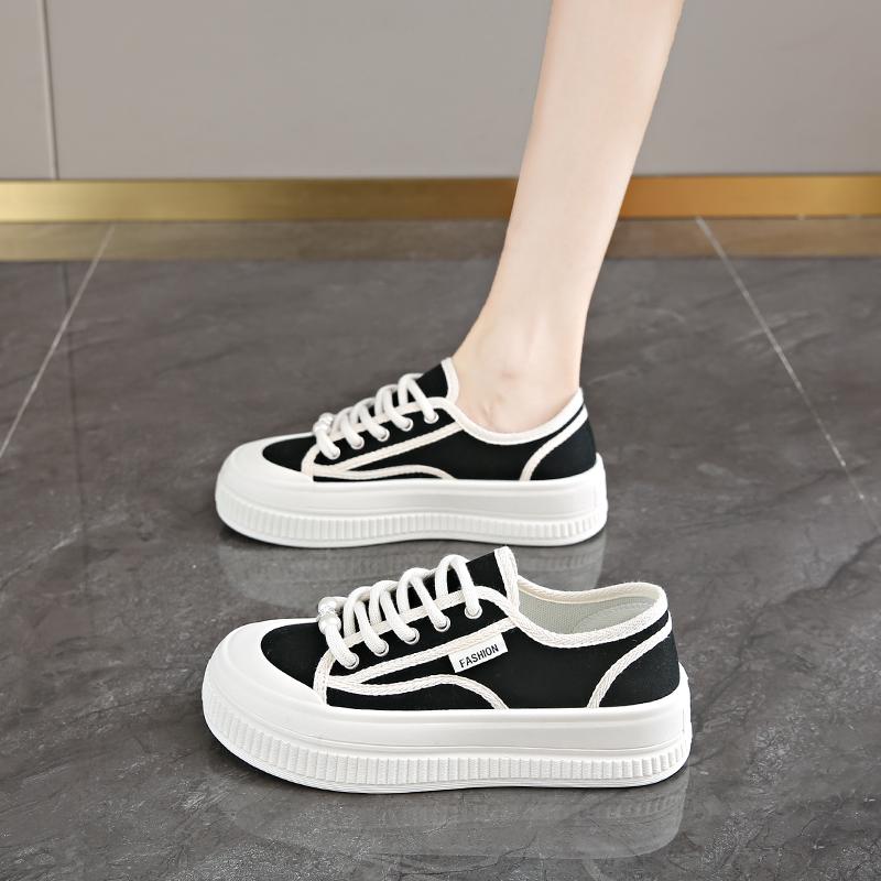 Canvas shoes spring and summer new sports board shoes soft sole not tired feet pregnant women shoe size