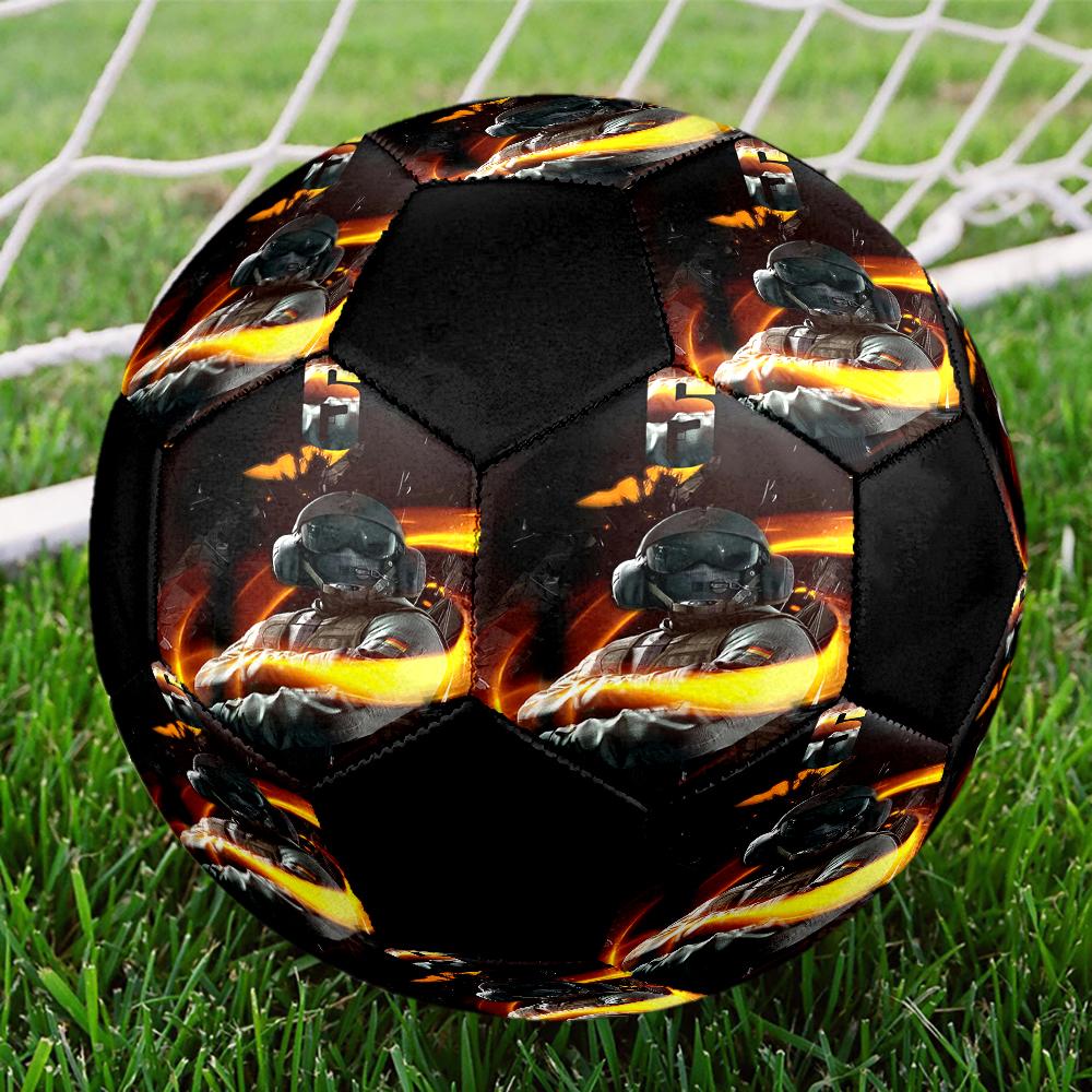 Rainbow Six Siege Theme Size 5 Soccer Ball, Suitable for Both Indoor and Outdoor Matches, a Gift Suitable for Everyone.