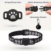 Safety Buckle Cat Collar Reflective Strips Adjustable For Airtag Collar Waterproof Anti-Lost For Airtag Holder For Air Tag