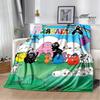 Barbapapa Cartoon Blankets Picnic blanket blankets for beds Flange Warm blanket Home travel blankets bed linings birthday gift