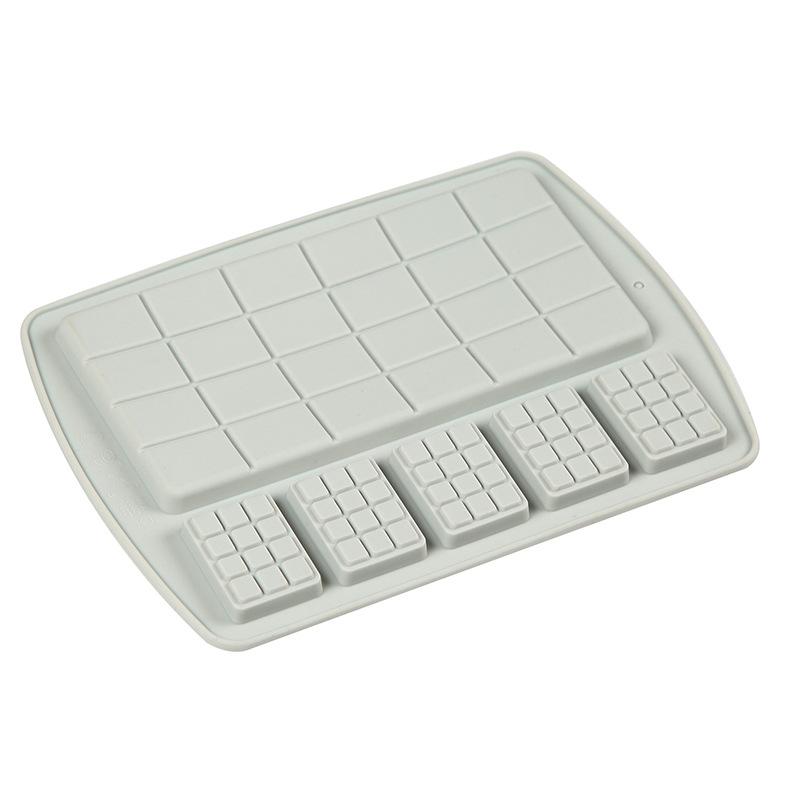 Silicone Waffle Chocolate Mold Full Page Biscuit Mould Cake Decorating Ice Tray DIY Baking Tool