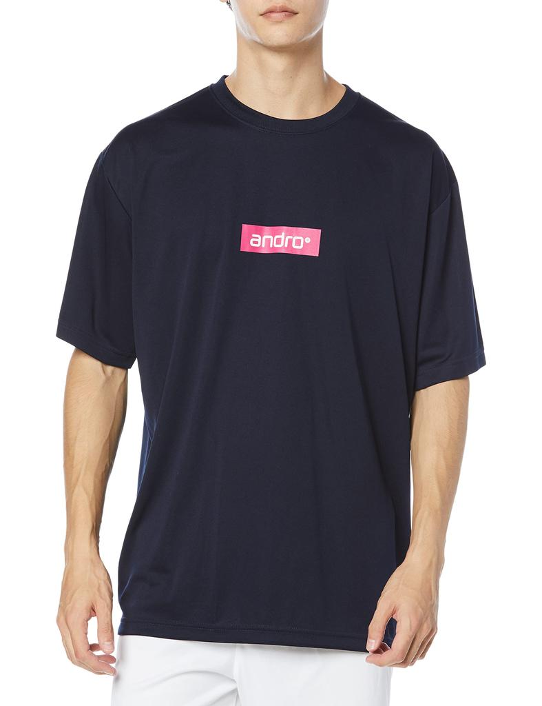 Andro Table Tennis Game Napa Size 2XL Shirt, T-Shirt BX, Navy/Pink,