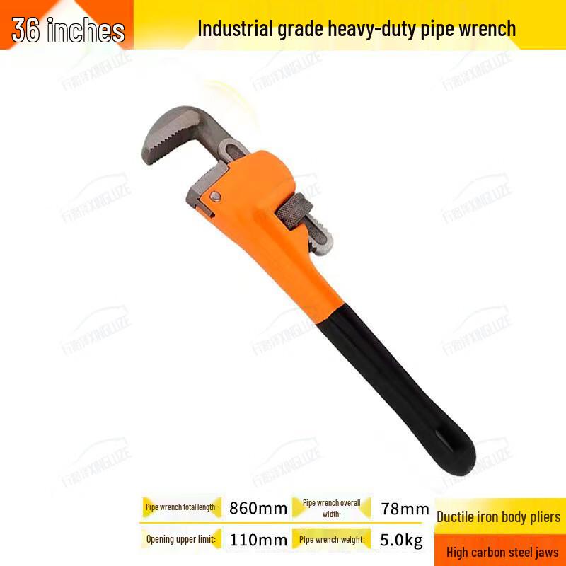 Xingluze Heavy-Duty Large Opening Pipe Wrench