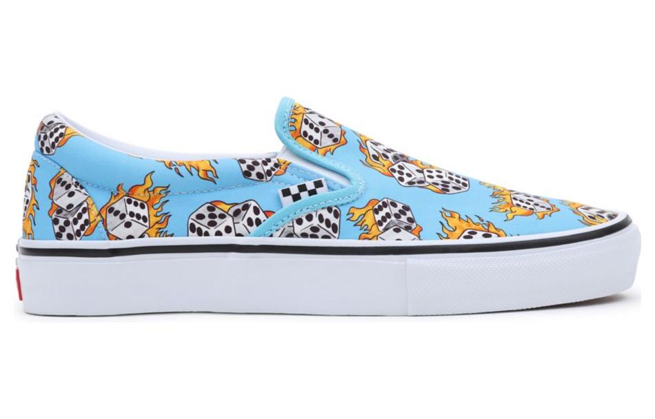 Slip-On Skate Vans 'Blue Flame Dice' VN0A5FCABM6