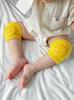 2026 Terry Baby Leg Warmers & Knee Pads with Smiley Face for Crawling and Walking