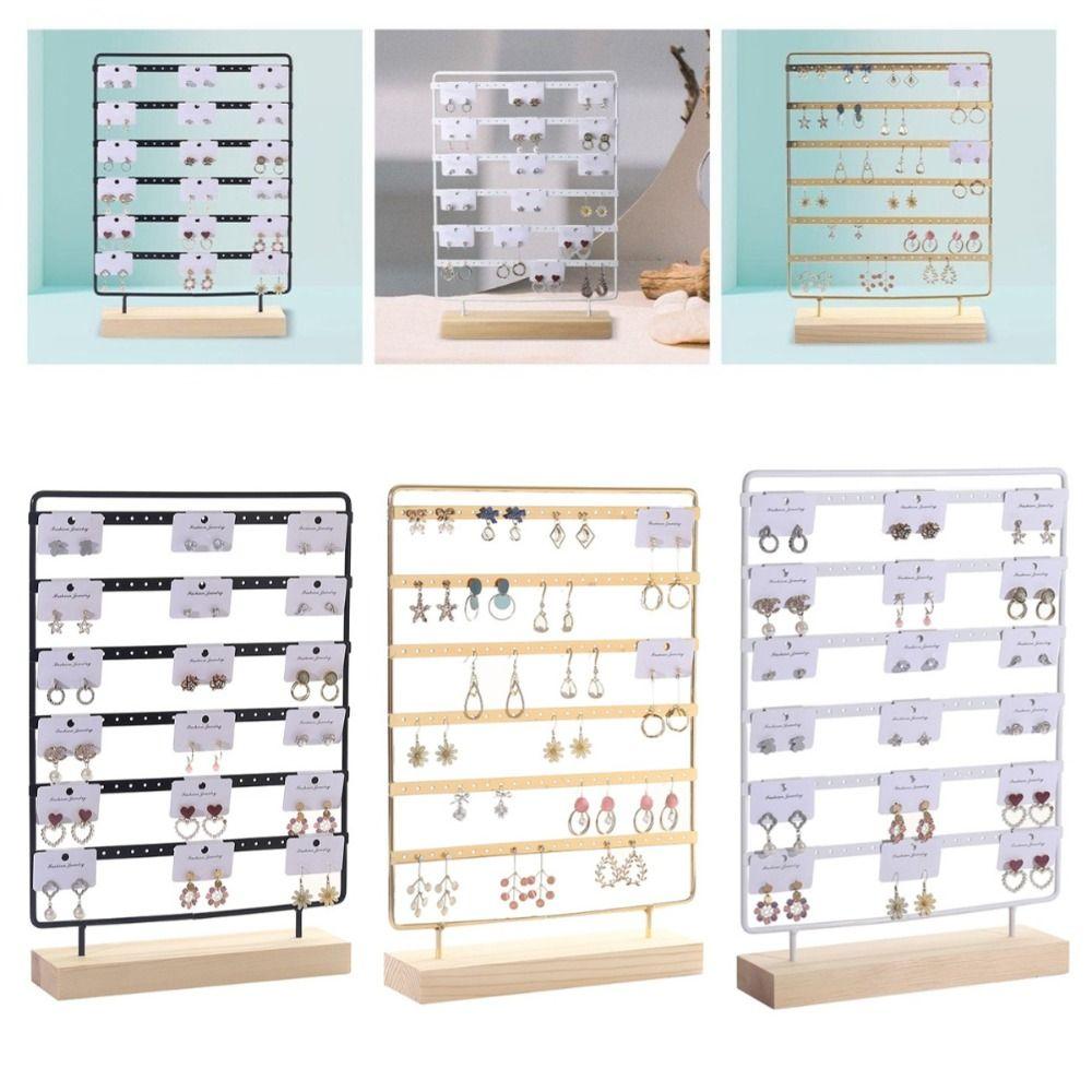 DIY Metal Earring Holder 6-Tiered Ear Stud Rack Earrings Storage Rack  Girls Gifts