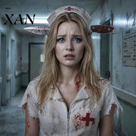 Zombie Headpiece Fake Knife Through Head Headband for Adult, PU Foam Horror Prop Headwear Prop, Funny Halloween Costume Accessory Party Cosplay