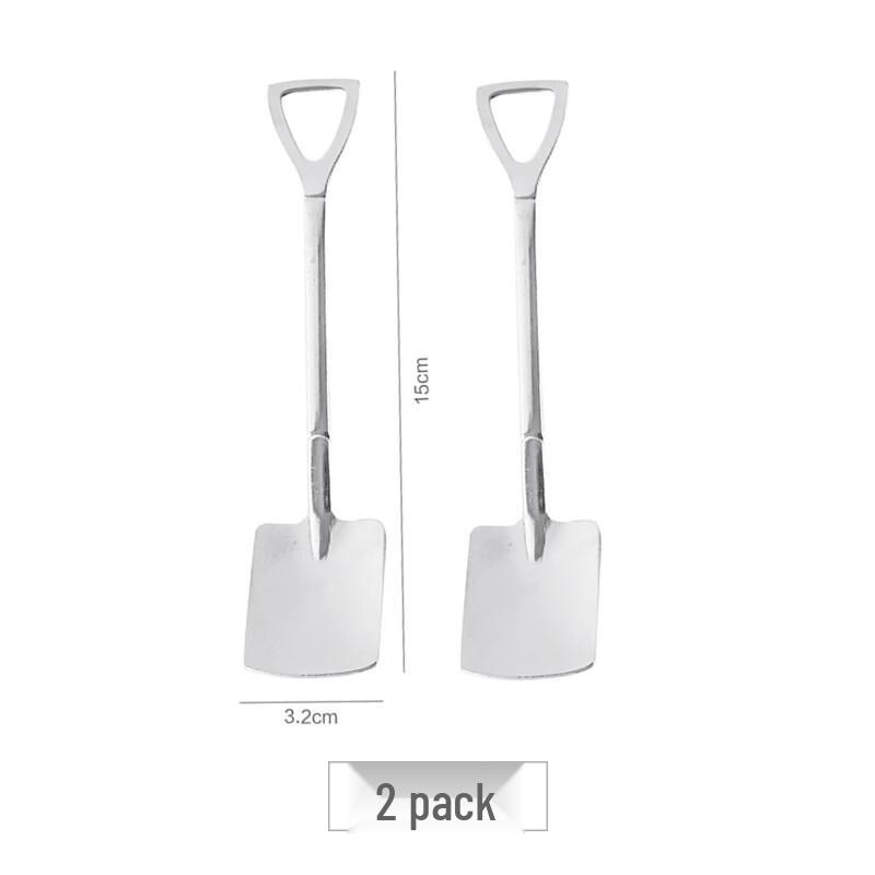 Милые квадратные ложки-лопатки из нержавеющей стали (2-Pack)
