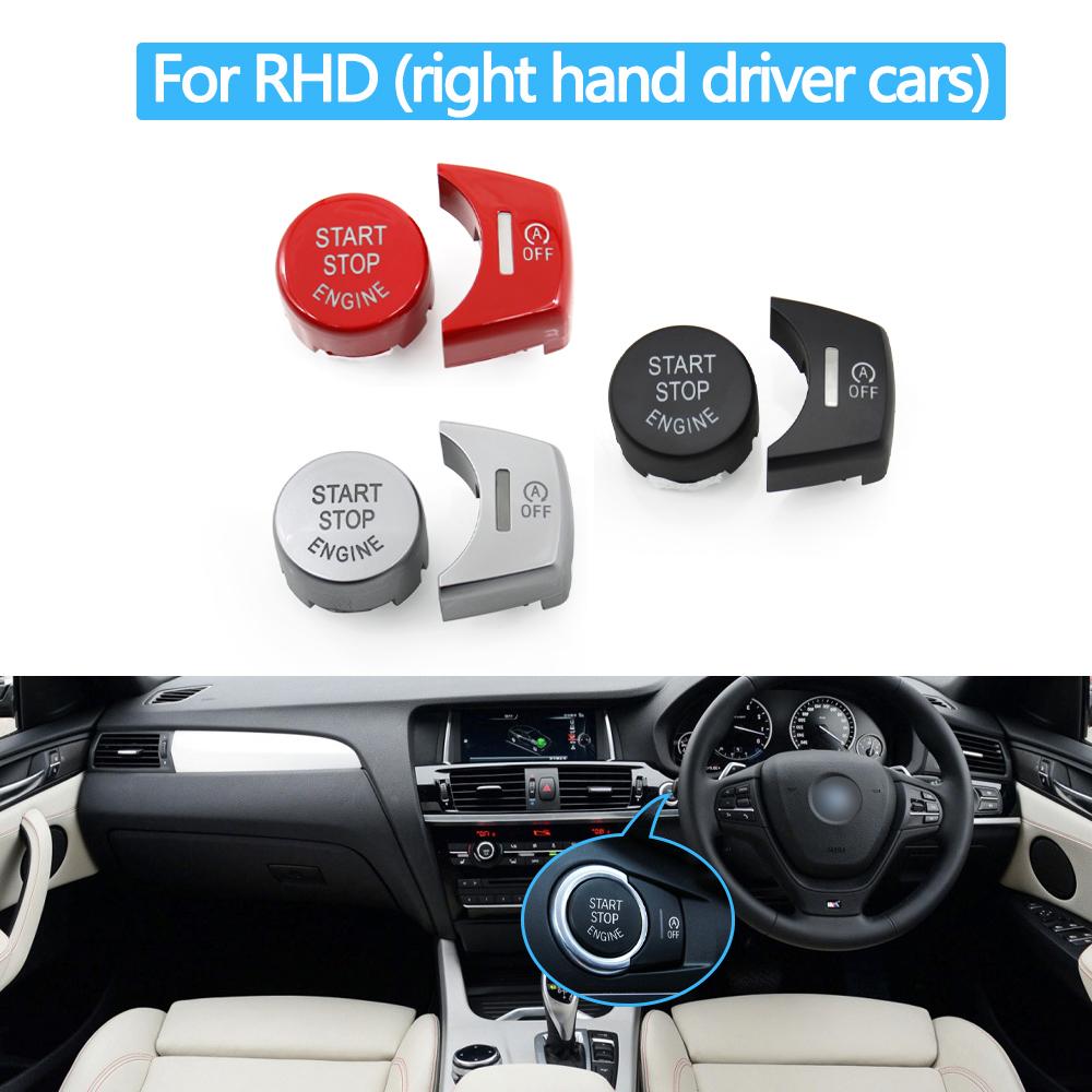 Drswk4 LHD RHD Car Engine Start Stop Button Switch Cover OFF Button For BMW X3 X4 X5 X6 F25 F26 F15 F16 61319291693,61319291694