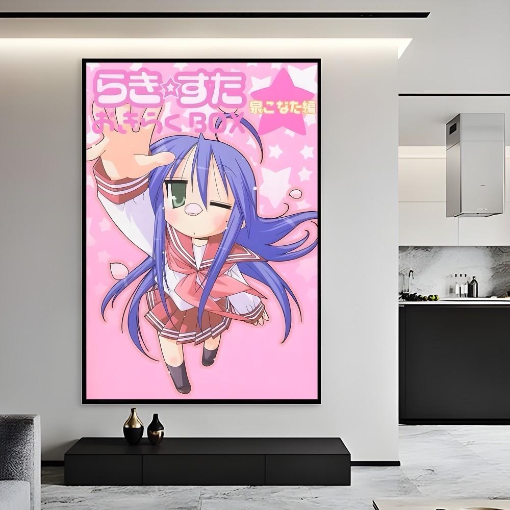 Anime Lucky Star Poster Fancy Poster Sticky Wall Art Printing Waterproof Home Living Bed Room Bar Aesthetic Decor