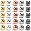 20-500pcs/lot 3-14mm CCB Ball Beads Gold Color Loose Spacer Round Plastic Bead For Jewelry Making DIY Bracelet Earring Wholesale