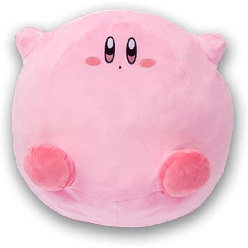 Fluffy and Cute Kirby of the Stars Large Fluffy Cushion Plush Toy Approx. 50cm Official Goods