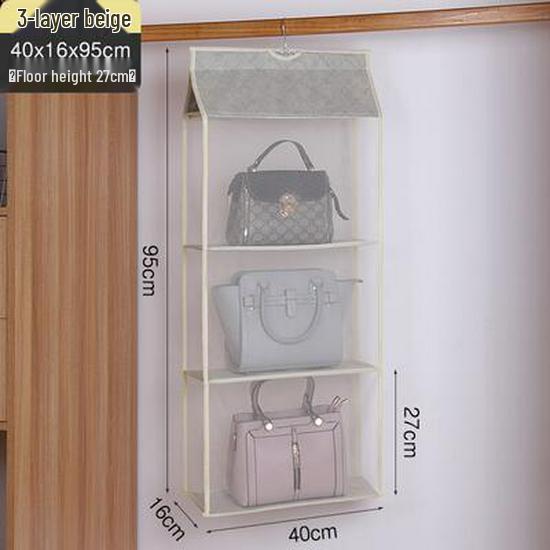 Wiszący materiałowy organizer do szafy - Pyłoszczelny wieszak do przechowywania