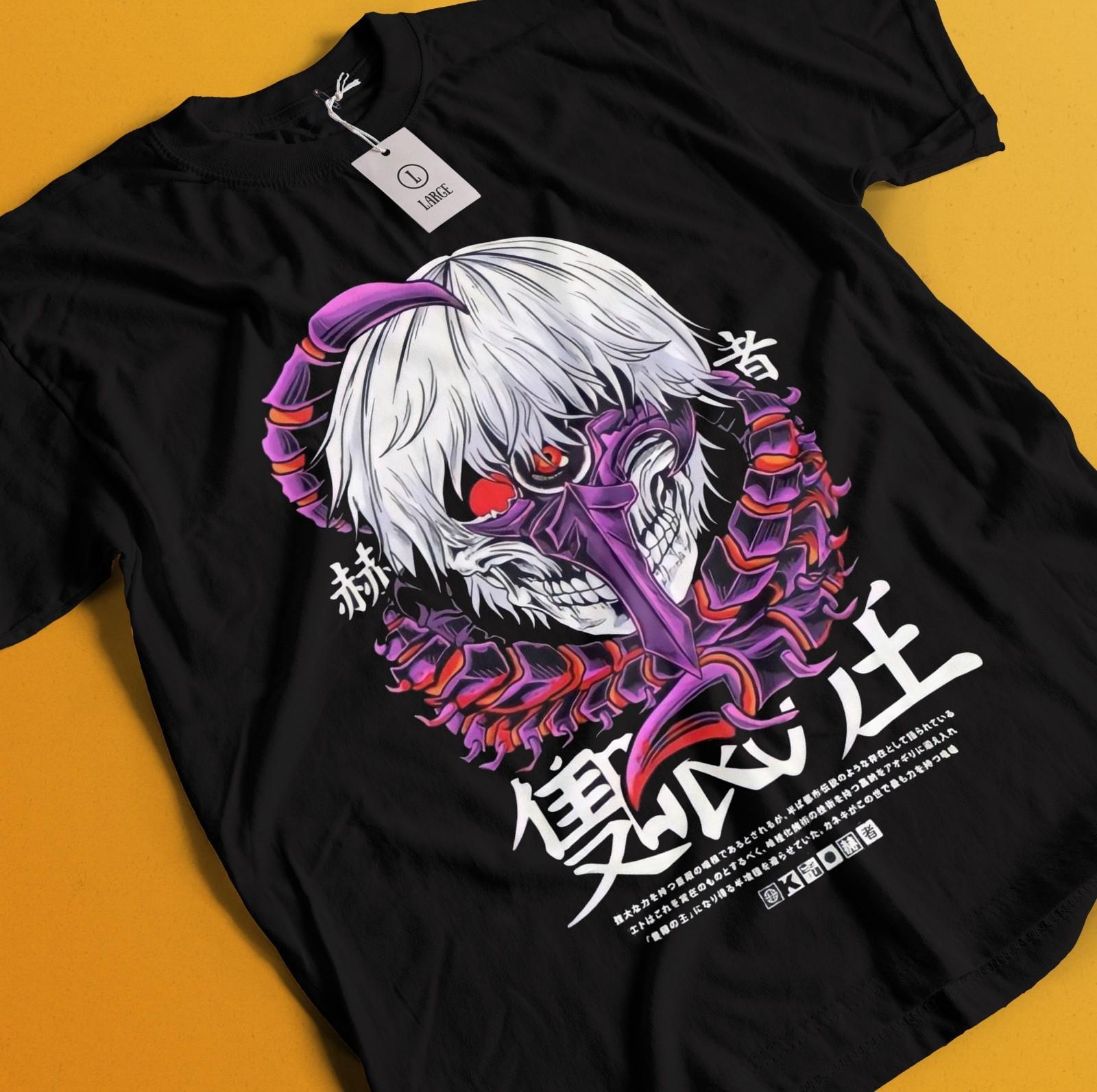 Tokyo Ghoul T-Shirt Mens Womens Tees Top Ken Kaneki Shirt Juuzou Suzuya Tshirt Touka Kirishima Horror S