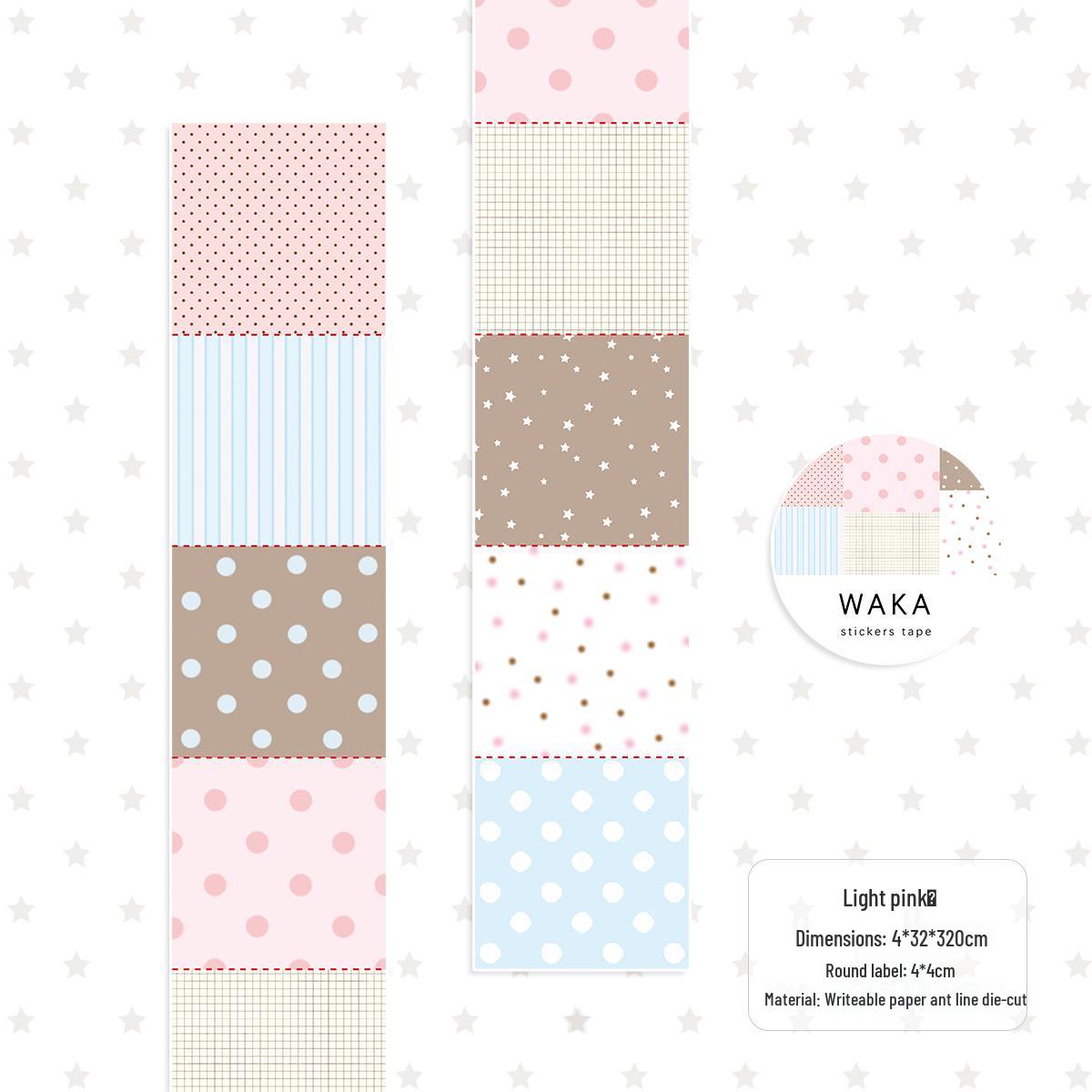 

Polka Dot Writable Tearable Sticker Roll: Journal Decoration & Creative Index Labels