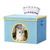 Cooling Cat House for Summer Dog Nest with 6 Ice Packs Cold Dog Shelter for Pet Parents Trainers Animal Lovers Apartment Home