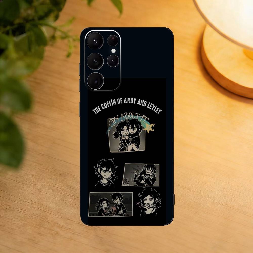 

Чехол для телефона C-Coffin Of Andy Leyley для Samsung S25,24,23,22,30,21,10,9,Ultra,Plus,Lite Мягкий черный чехол Samsung S205G