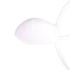 Men Bulge Cup Soft Polyester Cotton Stereo Shape Bulge Covering Up Underwear Cup with Strap White
