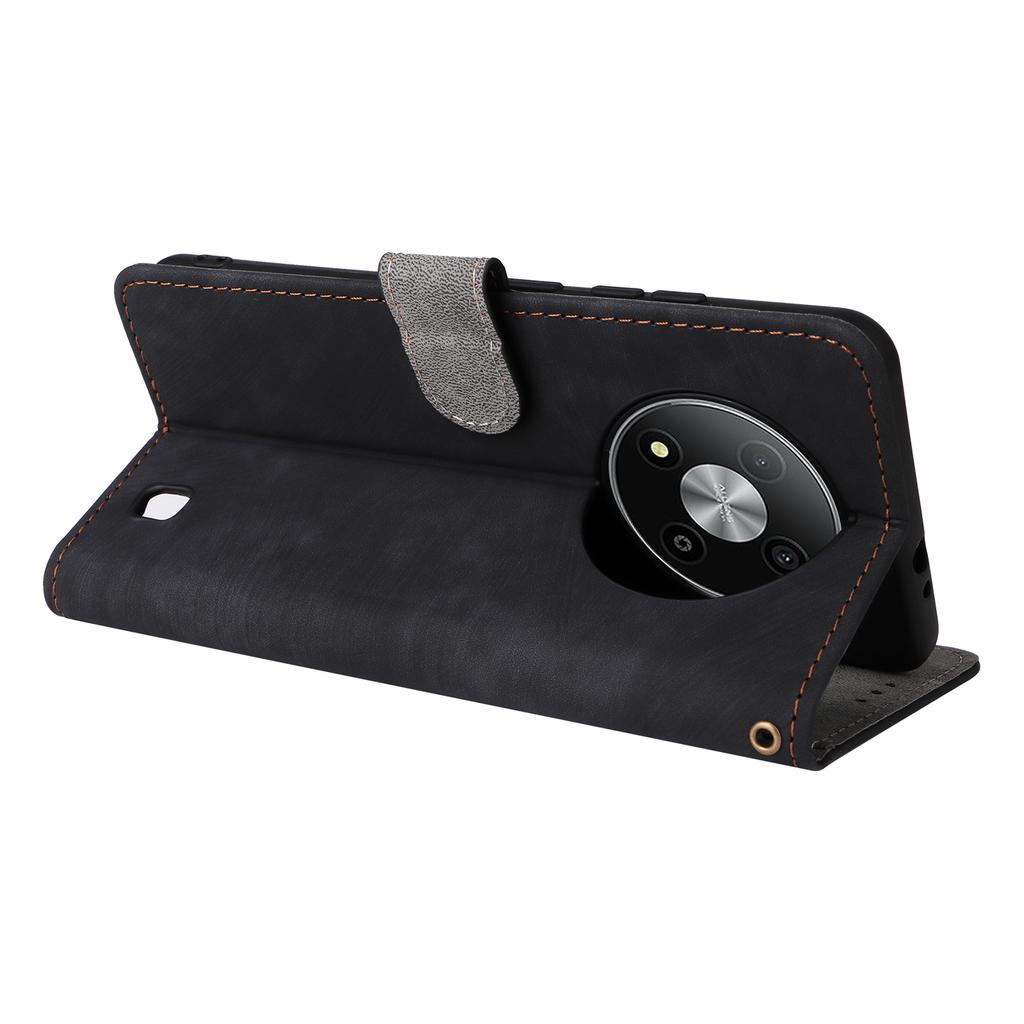 For ZTE Blade A73 Pro 5G/A73 5G/Optus X Pro 5G Case RFID Blocking Card Slots Phone Cover with Hand Strap