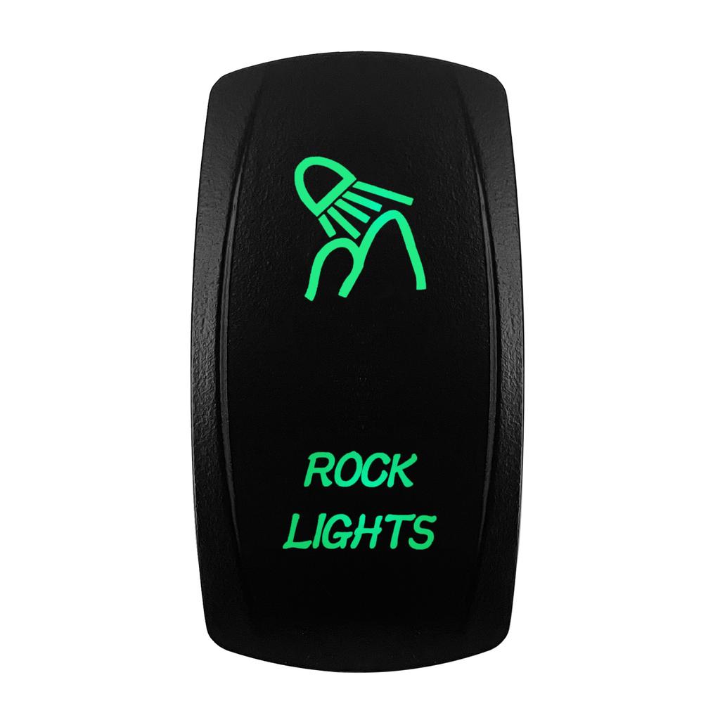 Boat Car Rocker Switch 12V/24V Waterproof Green Led SPST DPDT 20A for ARB/CARLING/NARVA/4x4 Pickup Truck JCB Machine Relays 5
