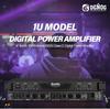 Dual Channel 1U Class D Stage Speaker Amplifier for Campus and Conference Rooms