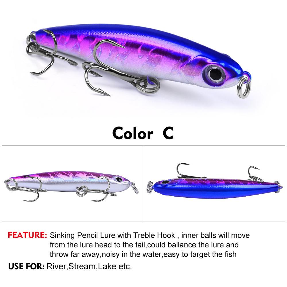 Lure False Bait 3.5g 5g 8g Simulated Bait Bent Mouth Sea Bass Through Kill Fish Bait with Blood Tank Hook Configuration