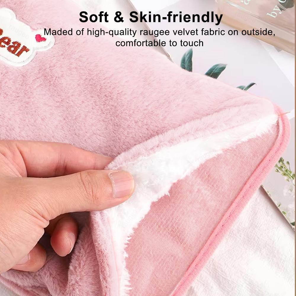 Electric Hand Warmer Hot Water Bag Soft Fast Heating Warm Gloves Home Office Hands Warmer For Water Rechargeable Hot Water Bag