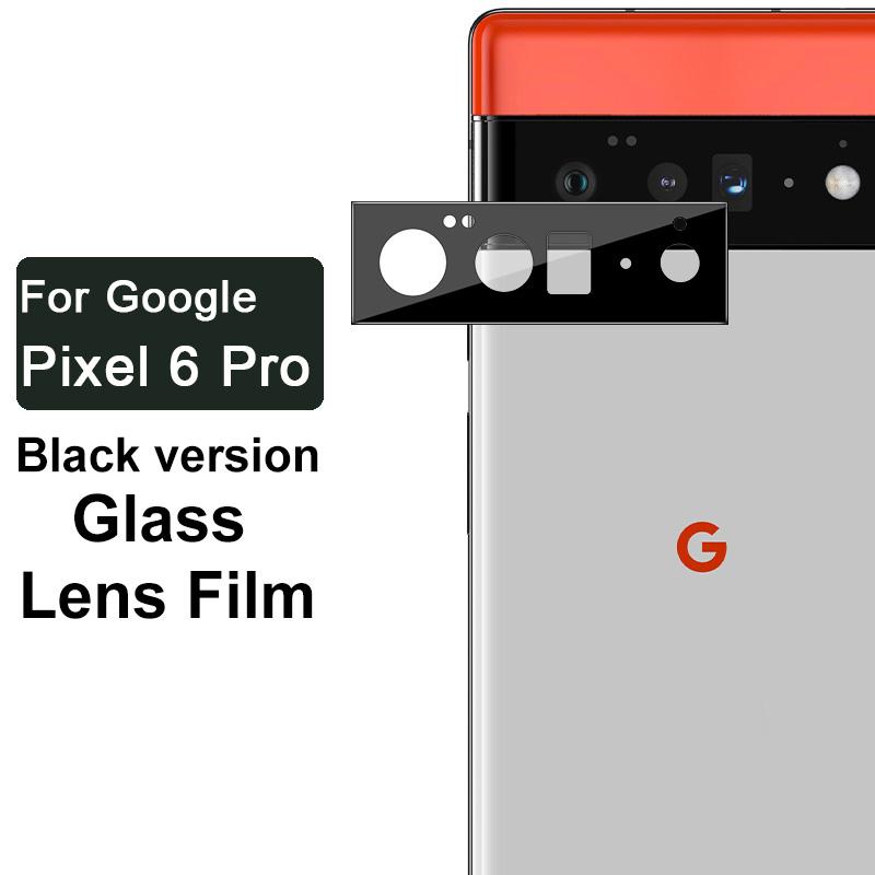 

IMAK Scratch-Resistant HD Tempered Glass Film Camera Cover Lens Protector (Black Version) for Google Pixel 6 Pro Type A