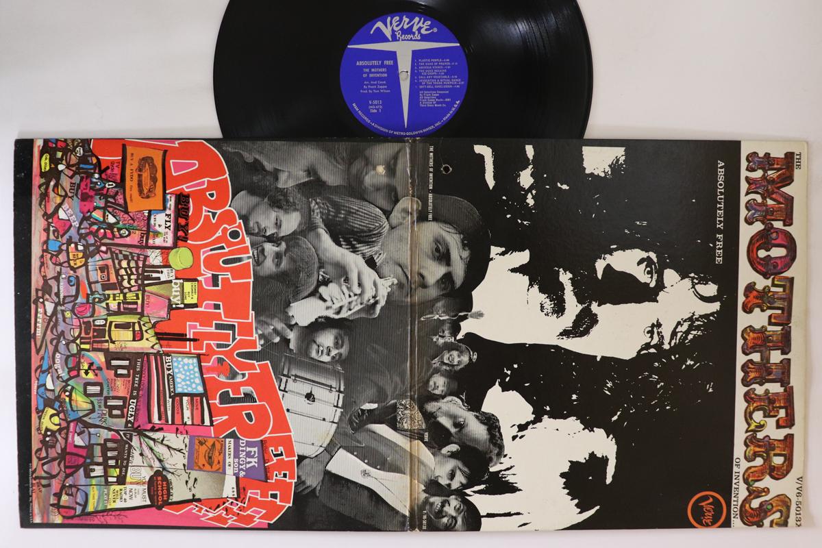 

LP Record MOTHERS OF INVENTION - Absolutely Free V5013 VERVE 1967 US Rock Used