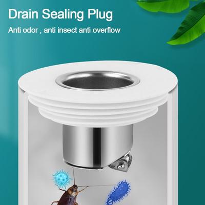 Stopper, Einwegventil, Duschabfluss, Kanalisation, Bodenablauf, geruchshemmend, Abflussabdeckung, Wasserrohrstopfen