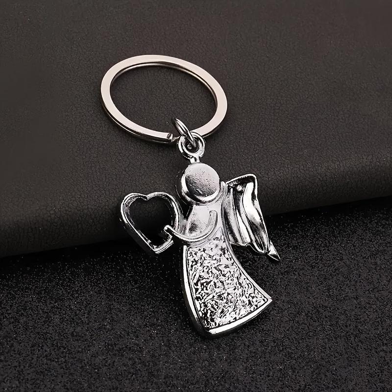 

1 шт. Милый брелок-ангел с крыльями, Мультяшный ангел с сердцем, Подарок на годовщину для пар, Подвеска для сумки