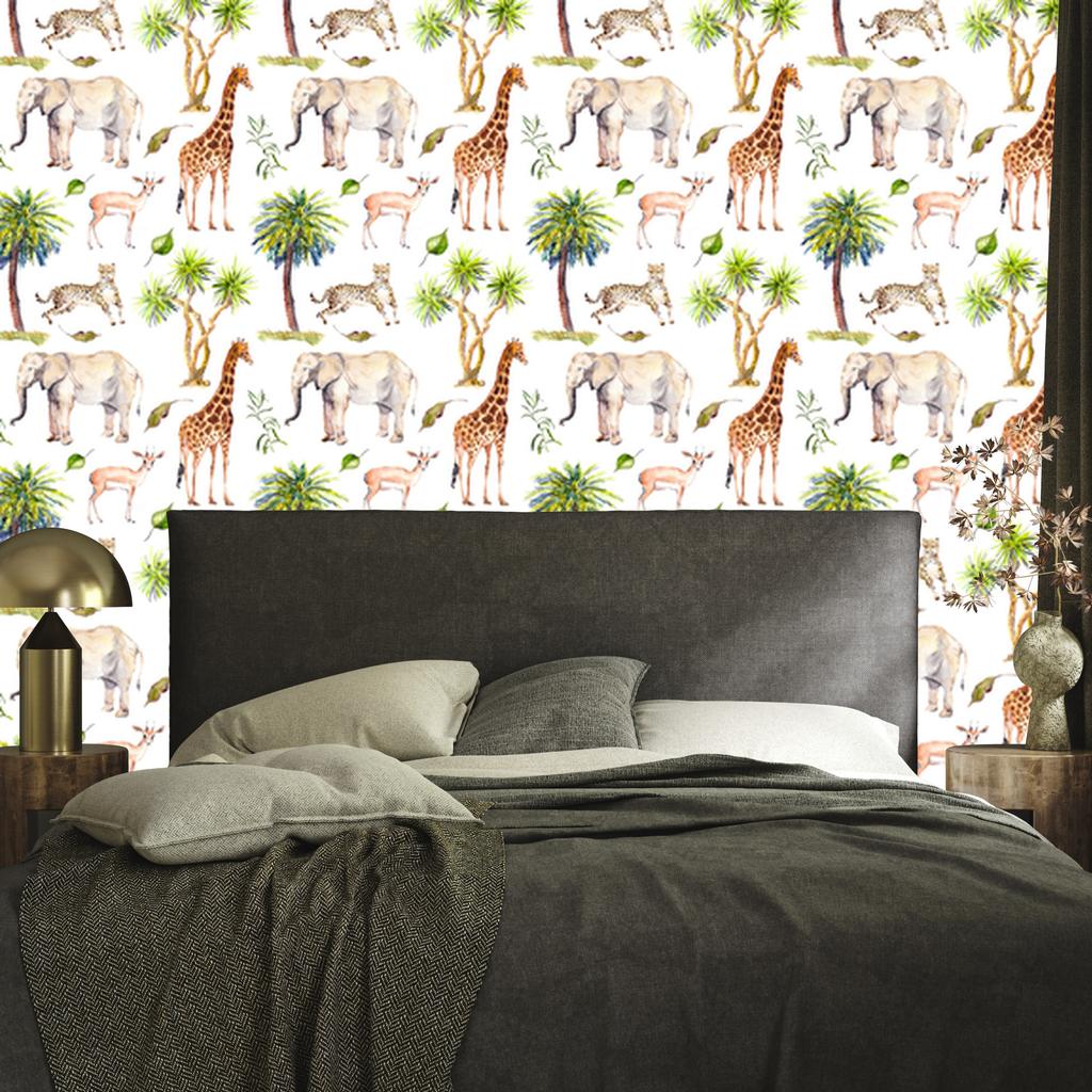 Wild Animals Wallpaper for Living Room and Bedroom 50x1000