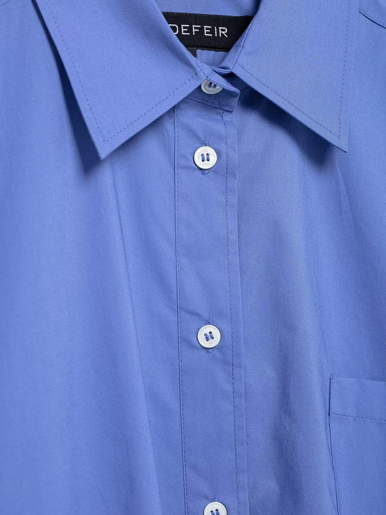 2025 Spring Women's European & American Style Loose Poplin Long Sleeve Shirt