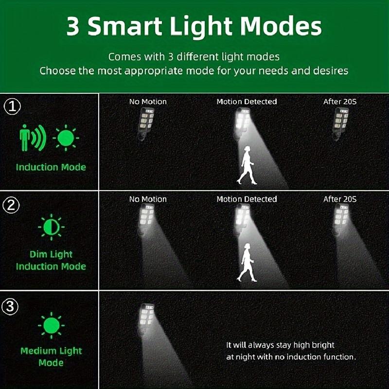 Powerful Solar Lights Outdoor Motion Sensor 3 Modes Light 72 LEDs Solar Lamp For Street, Remote Control Yard Light