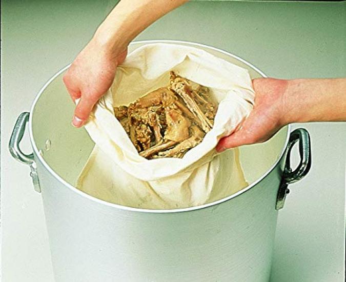 Endo Shoji TKG Dashi Strainer Width X Depth 400 X Size for Commercial BDS04001 Bag, (mm) 450, L, 100% Cotton, Double-layered Durability, Use,