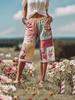 2025 Retro Floral Print Casual Women's 7-Point Pants Shorts