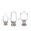 100ml/335ml/370ml Creative Crystal Gold Foil Wine Glass Exquisite Glass Cup Cocktail Glass Craft Beer Cup Party Bar Accessories
