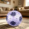1PC Purple Heart Starry Kaleidoscope Soccer Ball Size 5 Football Machine Sewn Indoor/Outdoor Universal Football A91