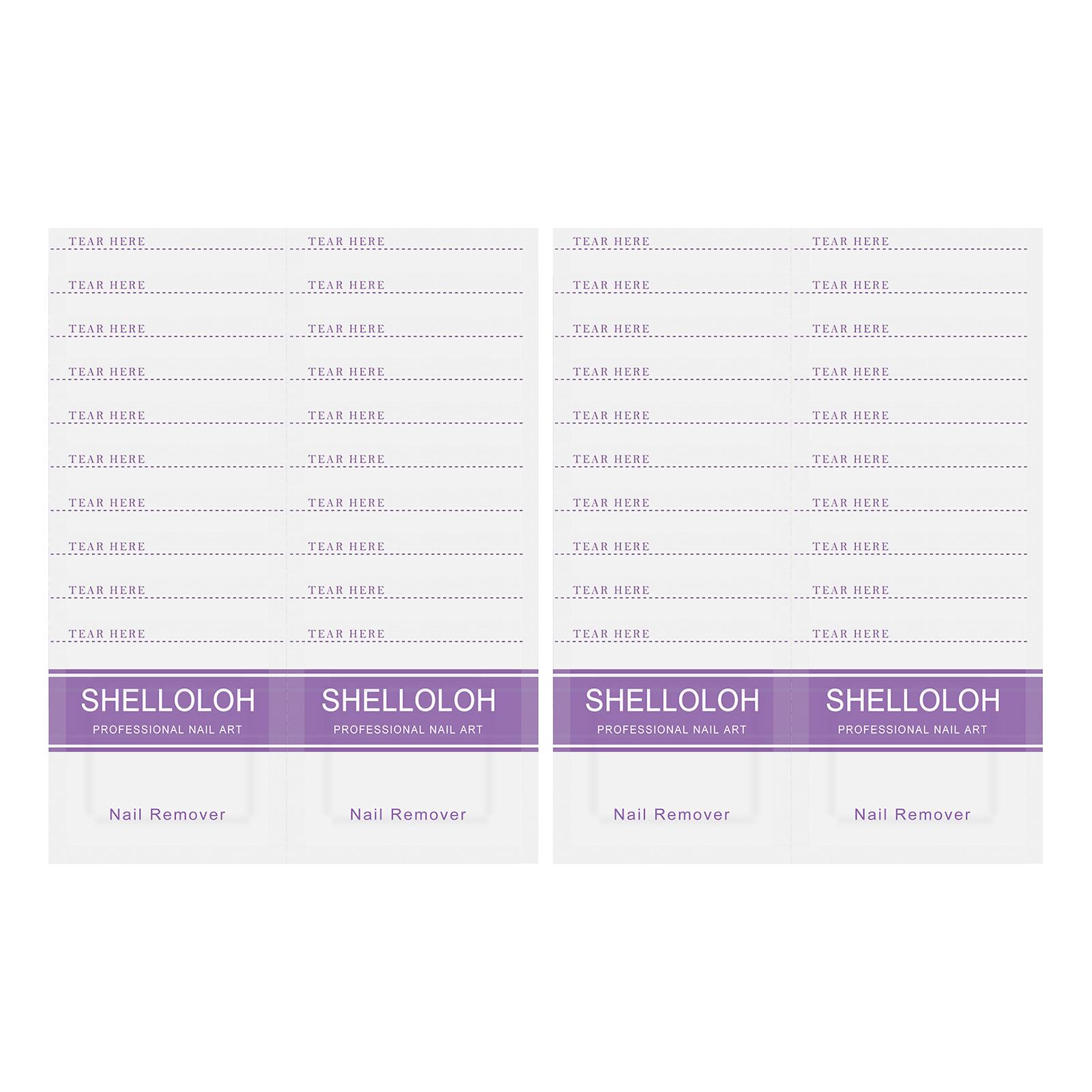 

SHELLOLOH Набор для снятия ногтей 20pcs Коврики для снятия лака для ногтей Гель-лак Для ногтей Удаление ногтей Салфетки для ногтей Набор процедур для ногтей