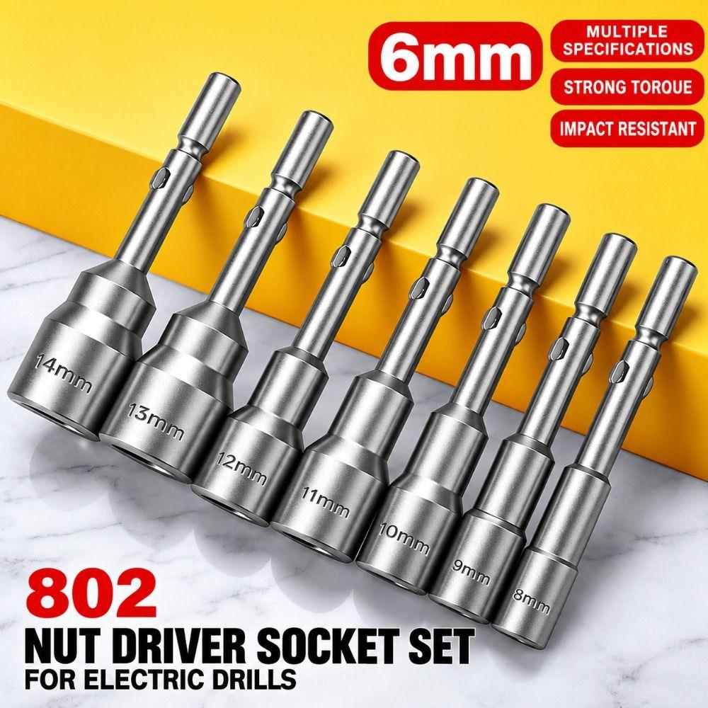 3pcs 6mm Hex Socket Driver Bits Non-Magnetic Hand Drill Socket Bits Hand Drill Use